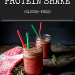 gluten free chocolate peppermint protein shake